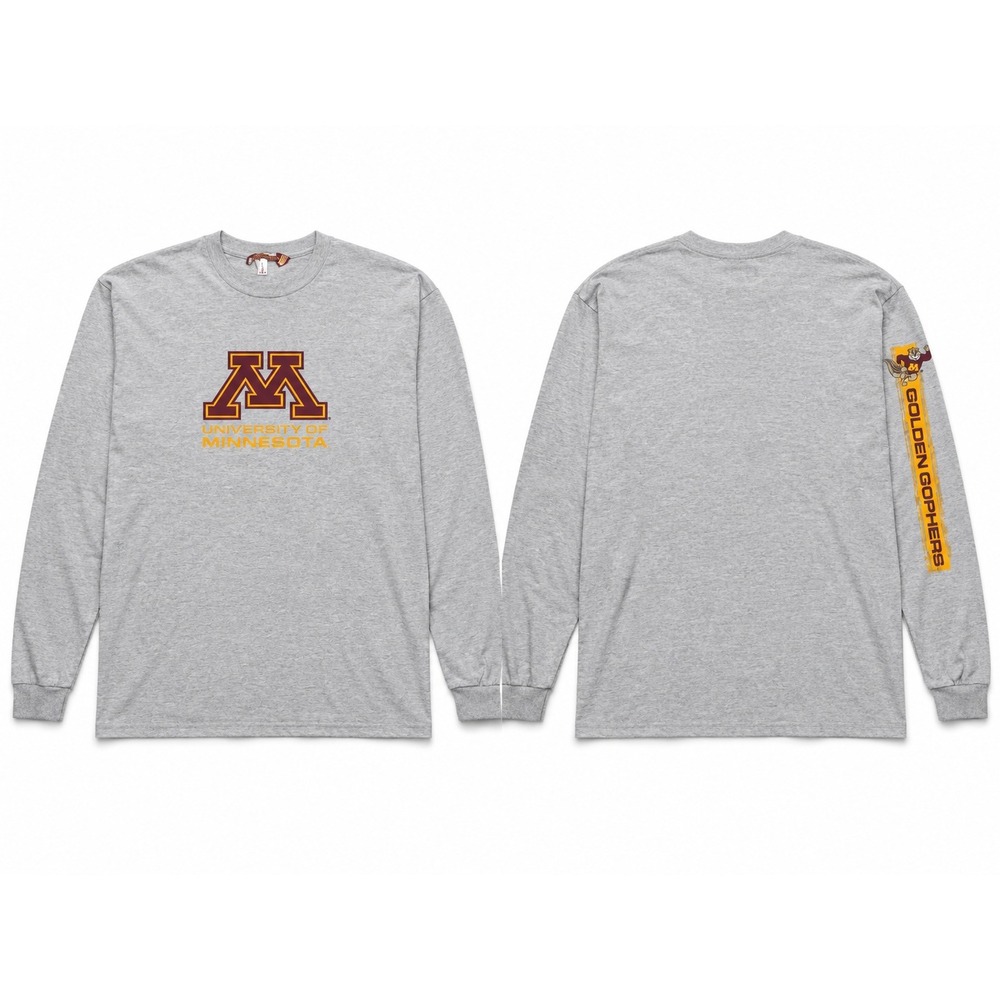 Vintage University of Minnesota Golden Gophers‎ Long Sleeve T-Shirt Large USA